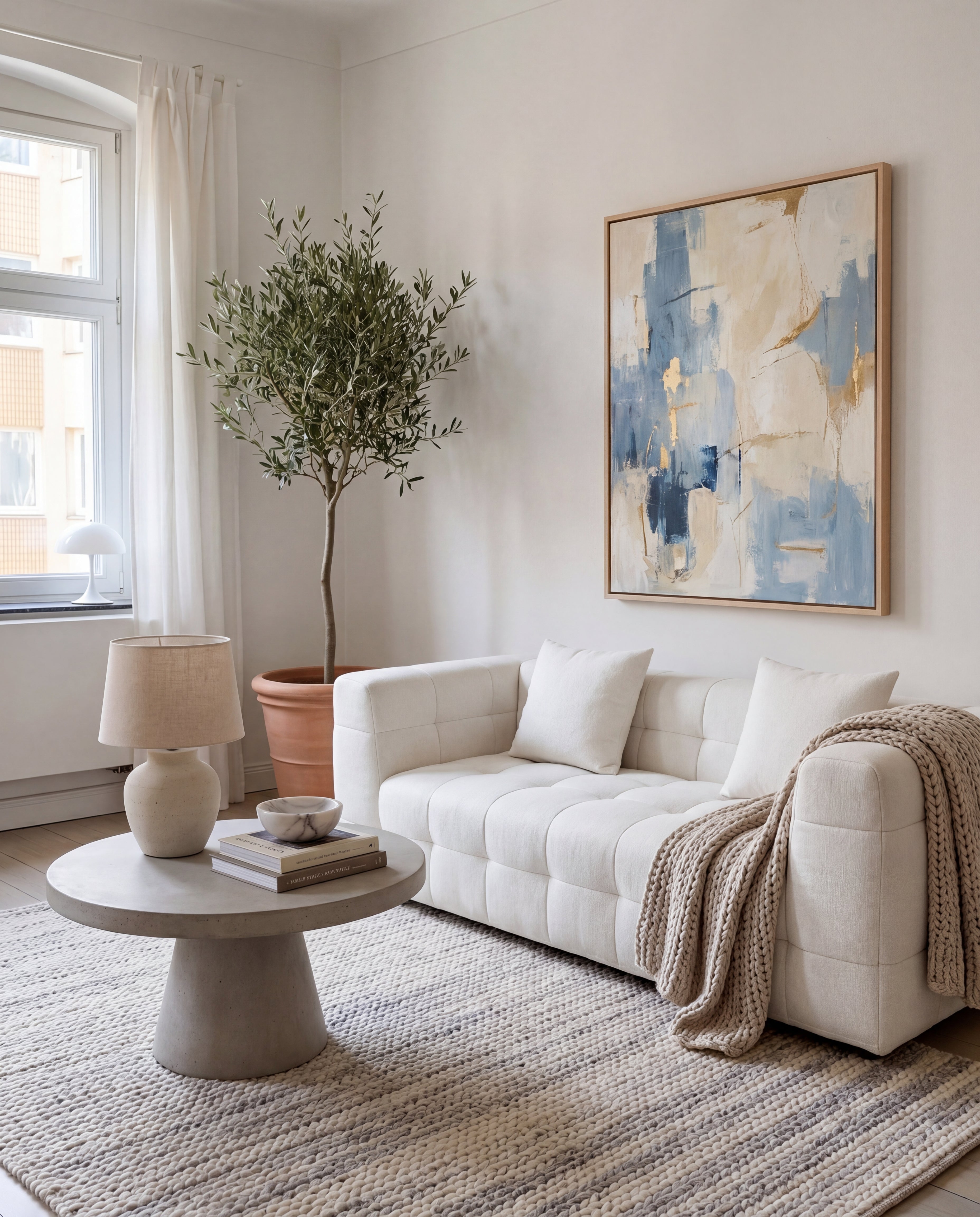 Marshmallow Cloud Lounge Sofa showing soft grid-tufted comfort for everyday lounging