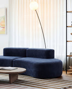 Casia Navy Wave Lounge Sofa video showing flexible layouts for corner, open-plan, and studio spaces
