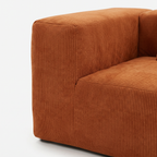 Brun Charcoal Corduroy Sofa