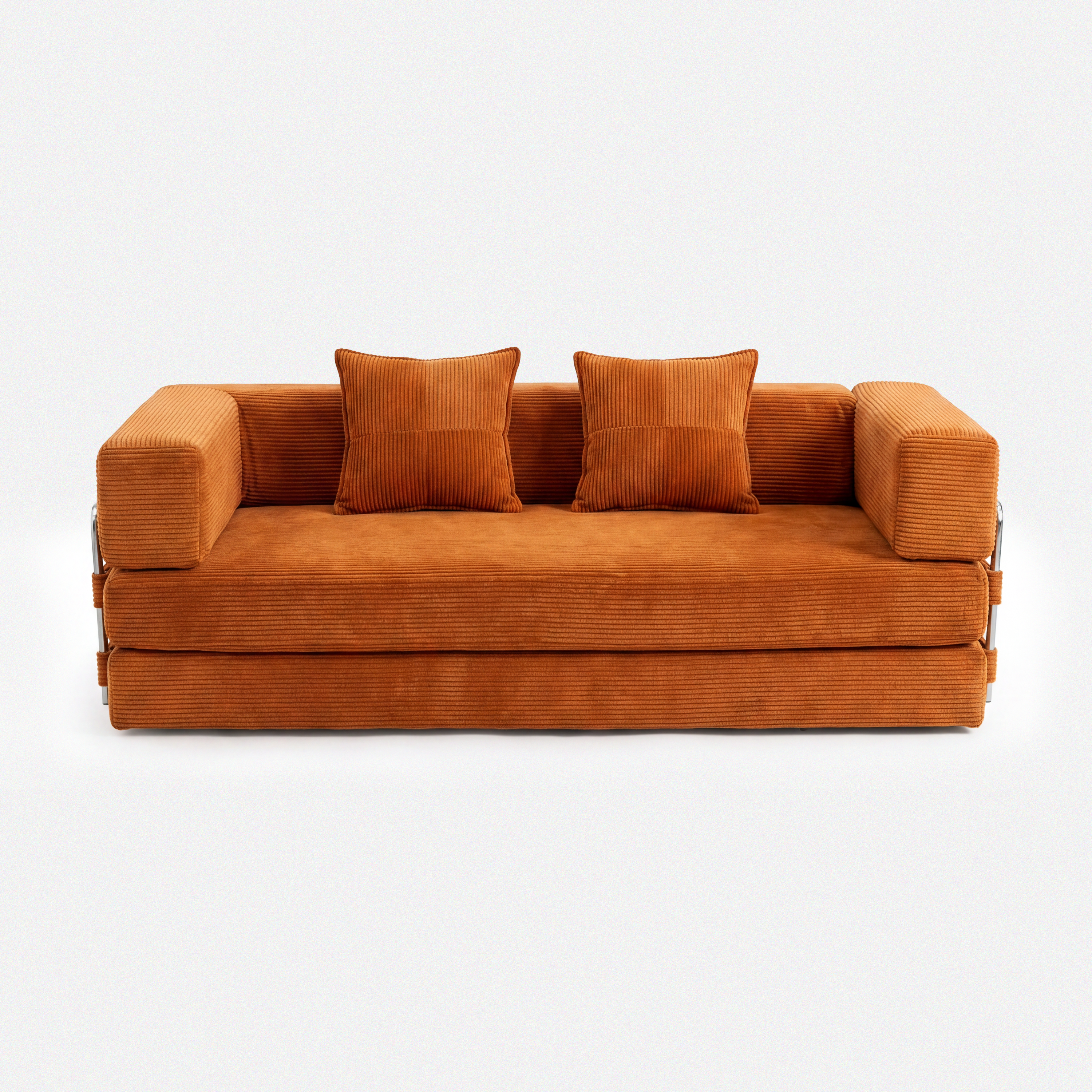 Milo Rust Corduroy Sleeper Sofa