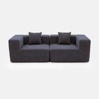 Brun Charcoal Corduroy Sofa