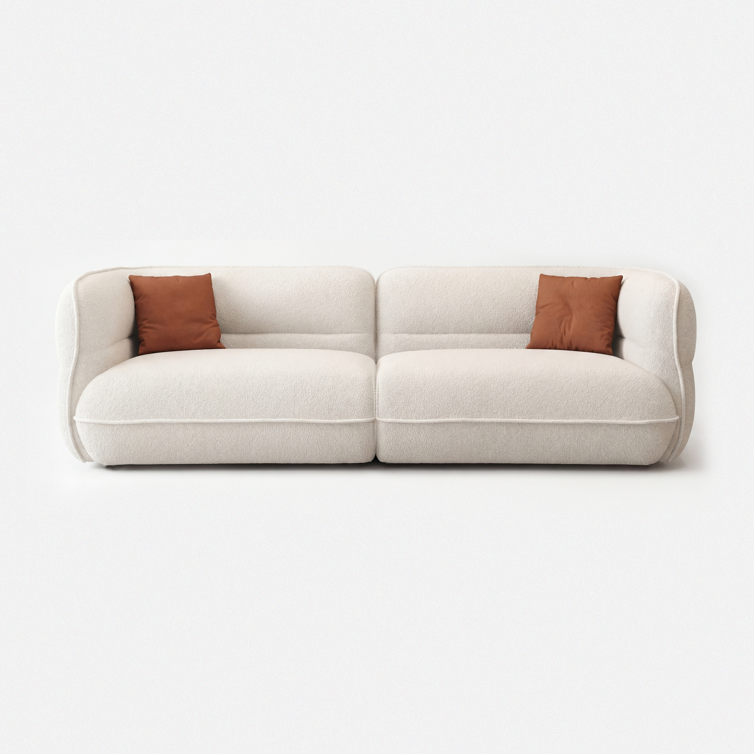 Lune Cream Modular Curved Sofa
