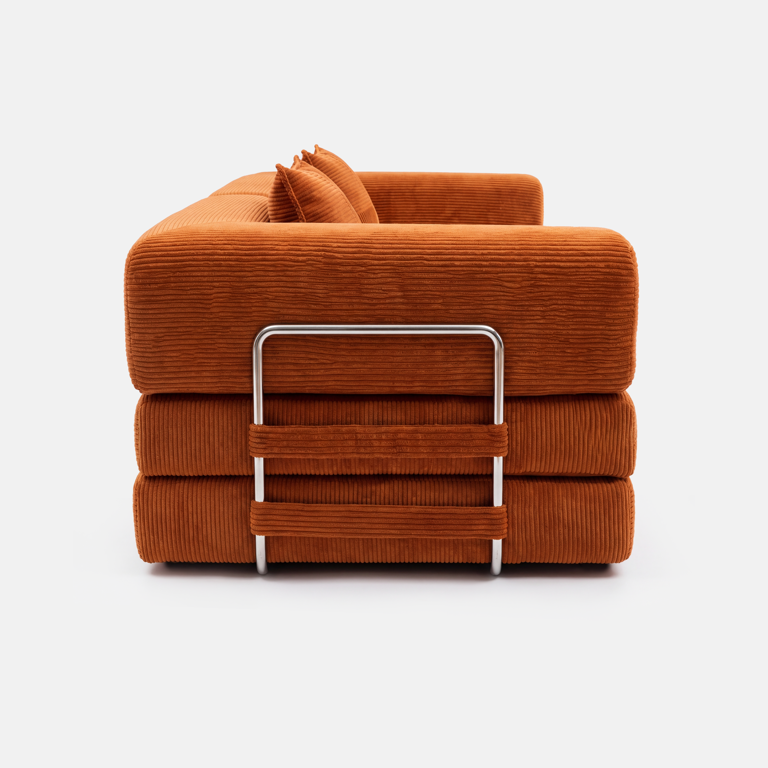 Milo Rust Corduroy Sleeper Sofa