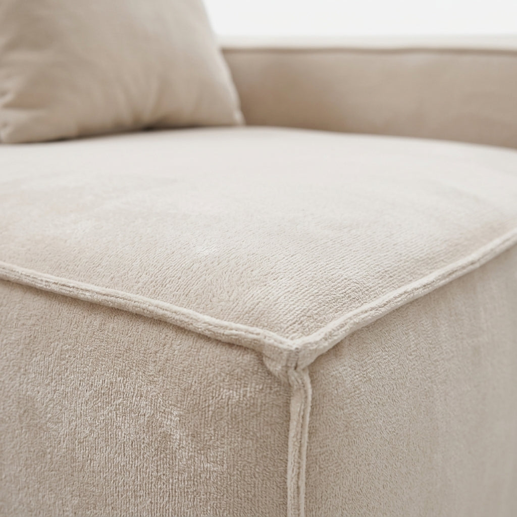 Kivo Modular Block Sectional Sofa cushion detail with clean structured lines
