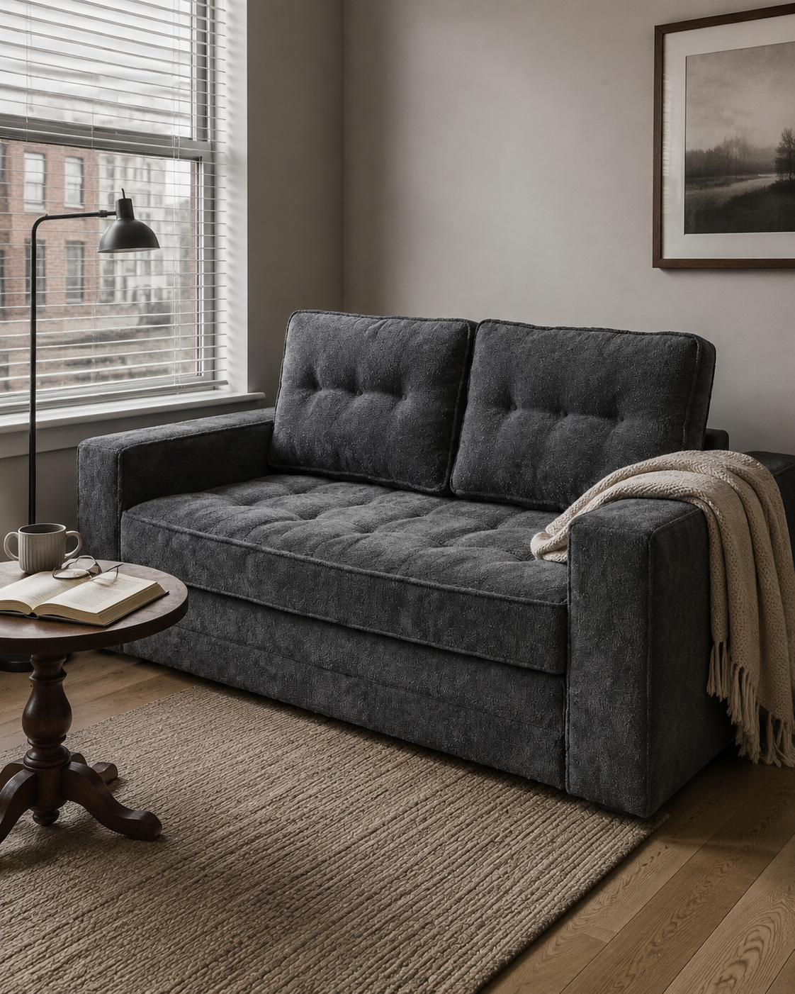 Milo Plush Sleeper Loveseat