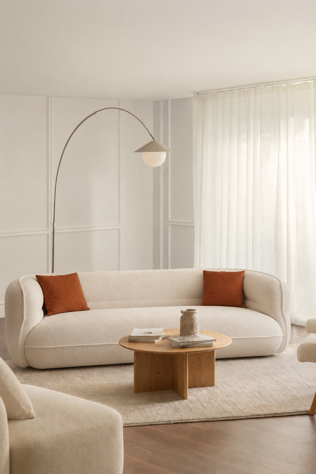 Lune Bouclé Crescent Sofa