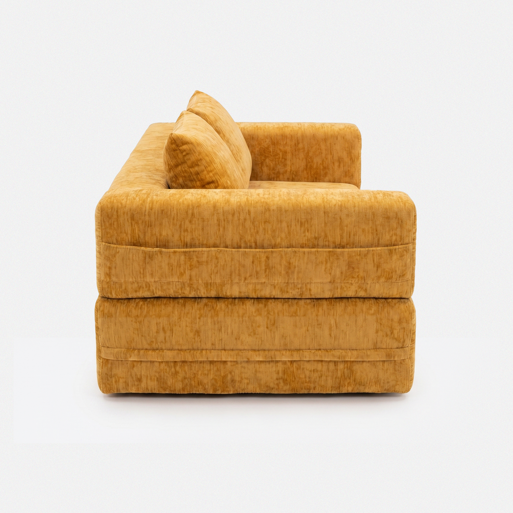 Nido Lounge Bed Sofa side view showing layered sofa bed structure