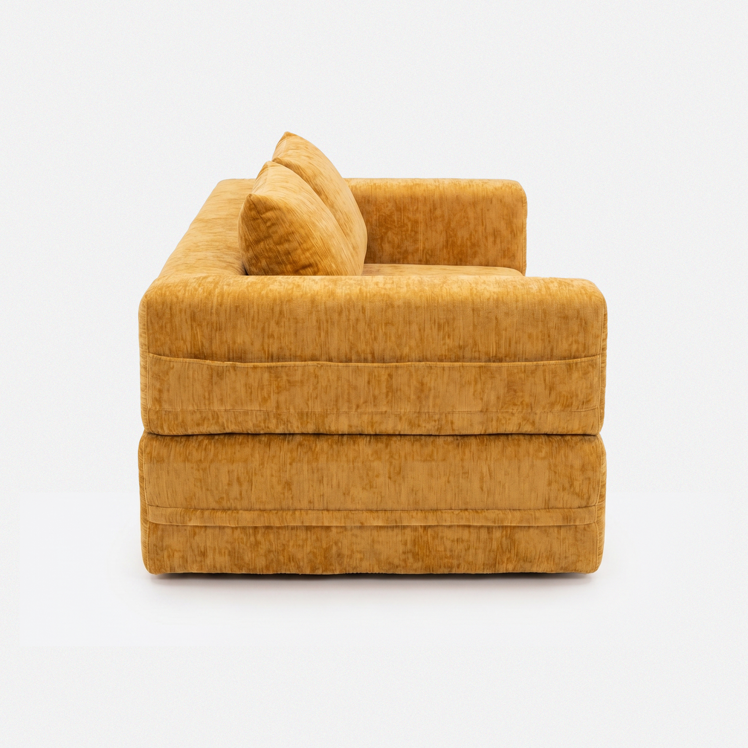 Nido Lounge Bed Sofa side view showing layered sofa bed structure