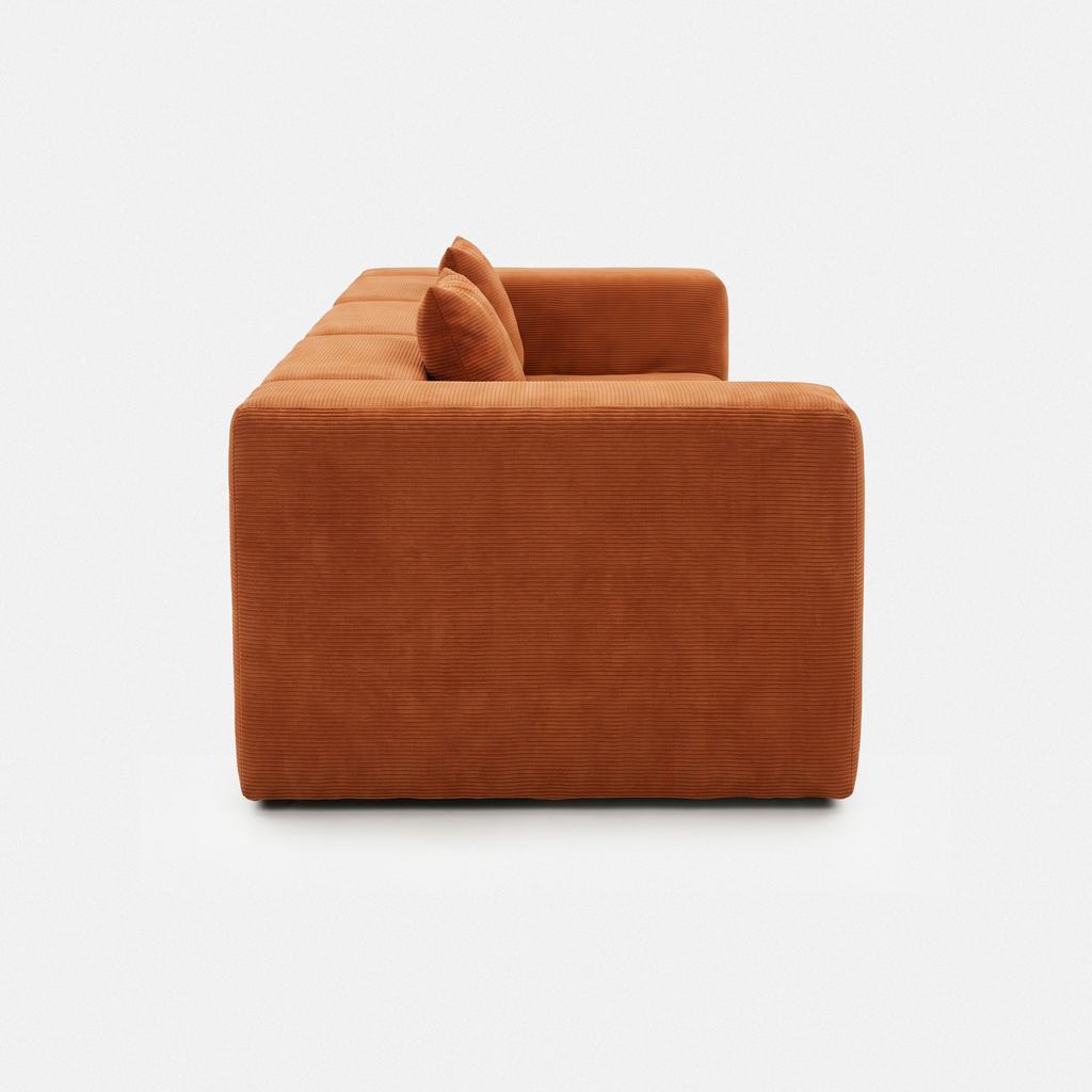 Brun Charcoal Corduroy Sofa