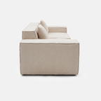 Side view of Kivo Modular Block Sectional Sofa with low-profile block structure