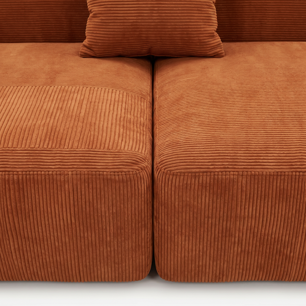 Brun Charcoal Corduroy Sofa