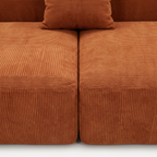Brun Charcoal Corduroy Sofa