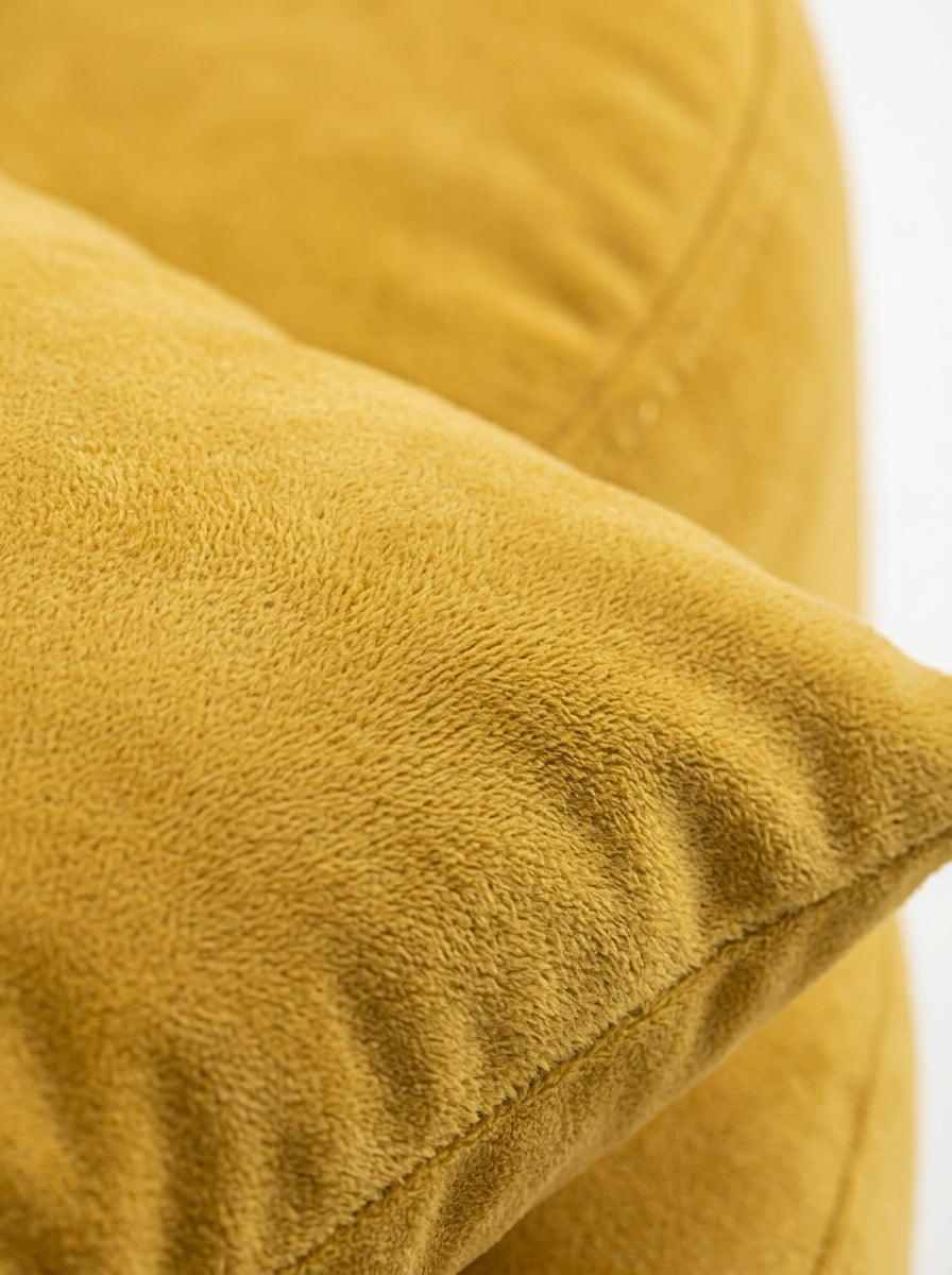 Cloud Round Accent Lounge Chair pillow detail with soft plush upholstery