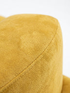 Cloud Round Accent Lounge Chair rounded armrest detail with soft plush fabric