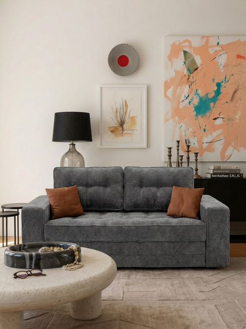 Milo Moss Corduroy Sleeper Loveseat