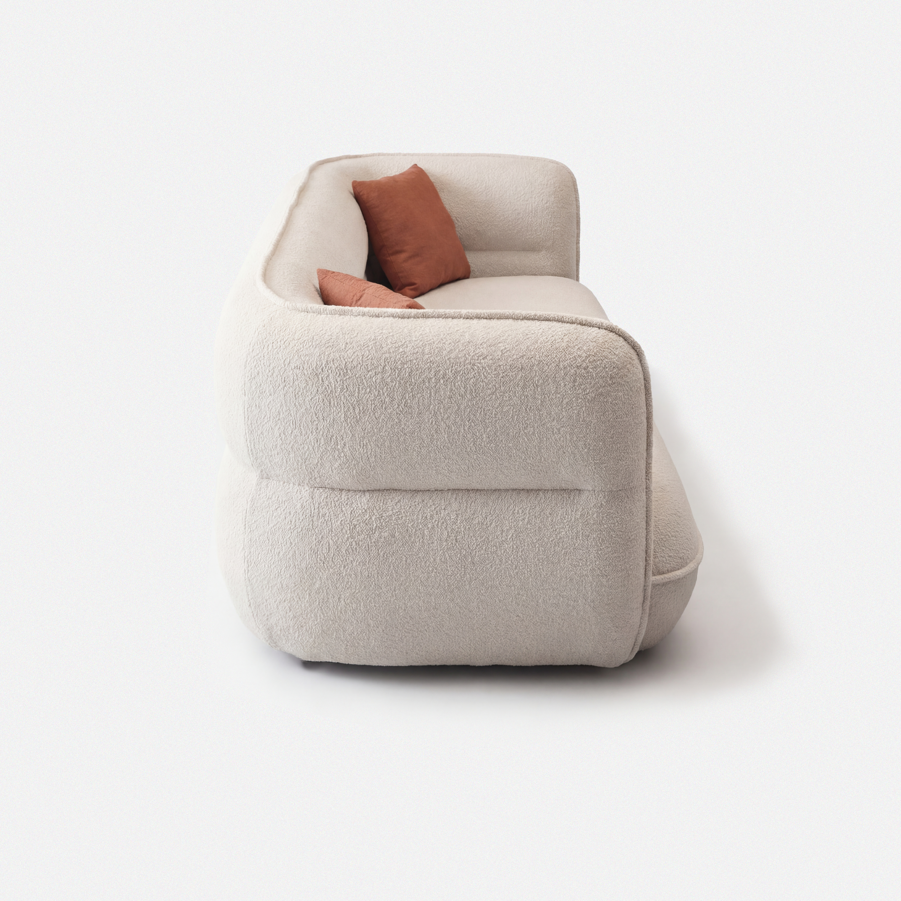 Lune Cream Modular Curved Sofa