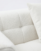Marshmallow Cloud sofa back cushion detail with soft plush fabric and relaxed pillows