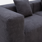 Brun Charcoal Corduroy Sofa