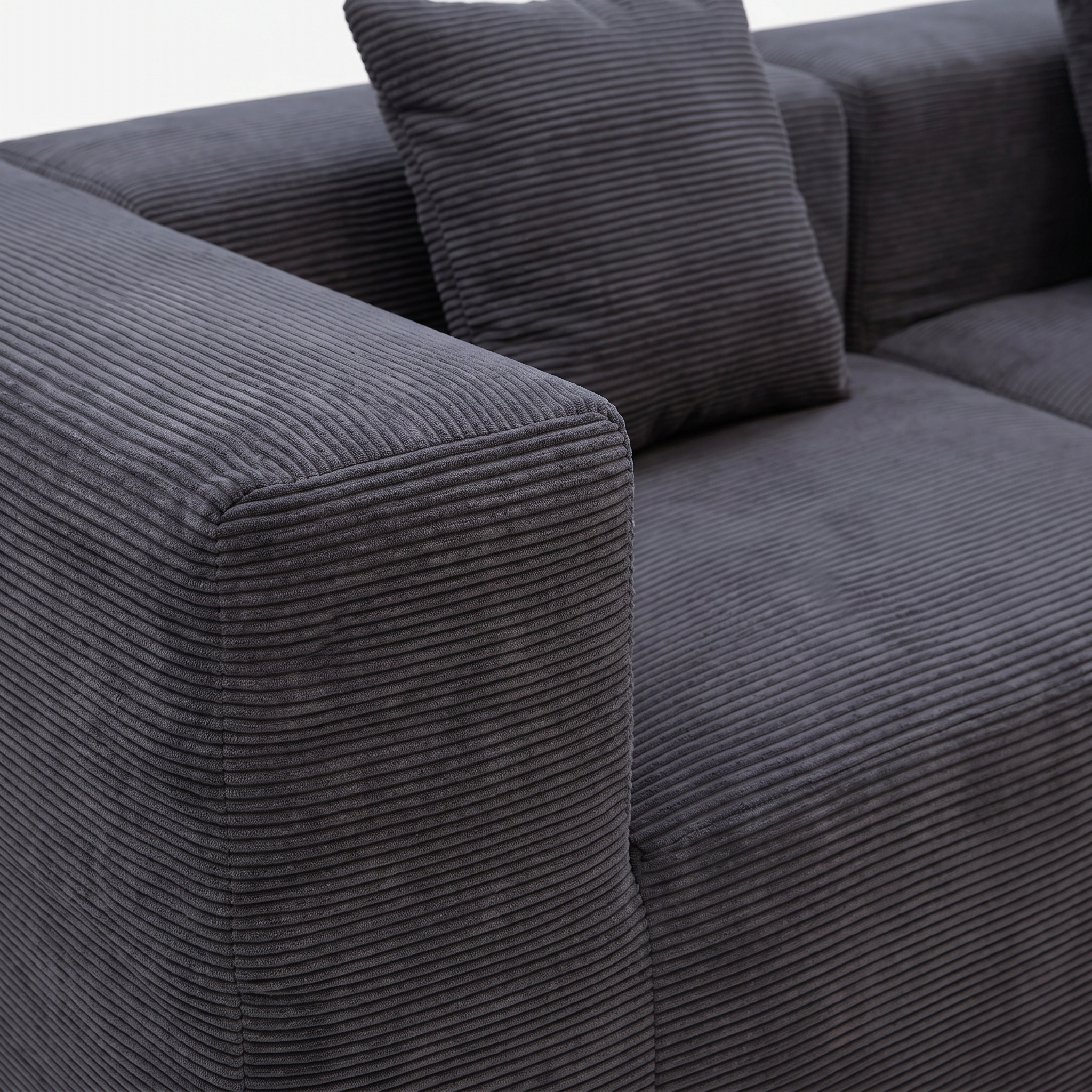 Brun Charcoal Corduroy Sofa