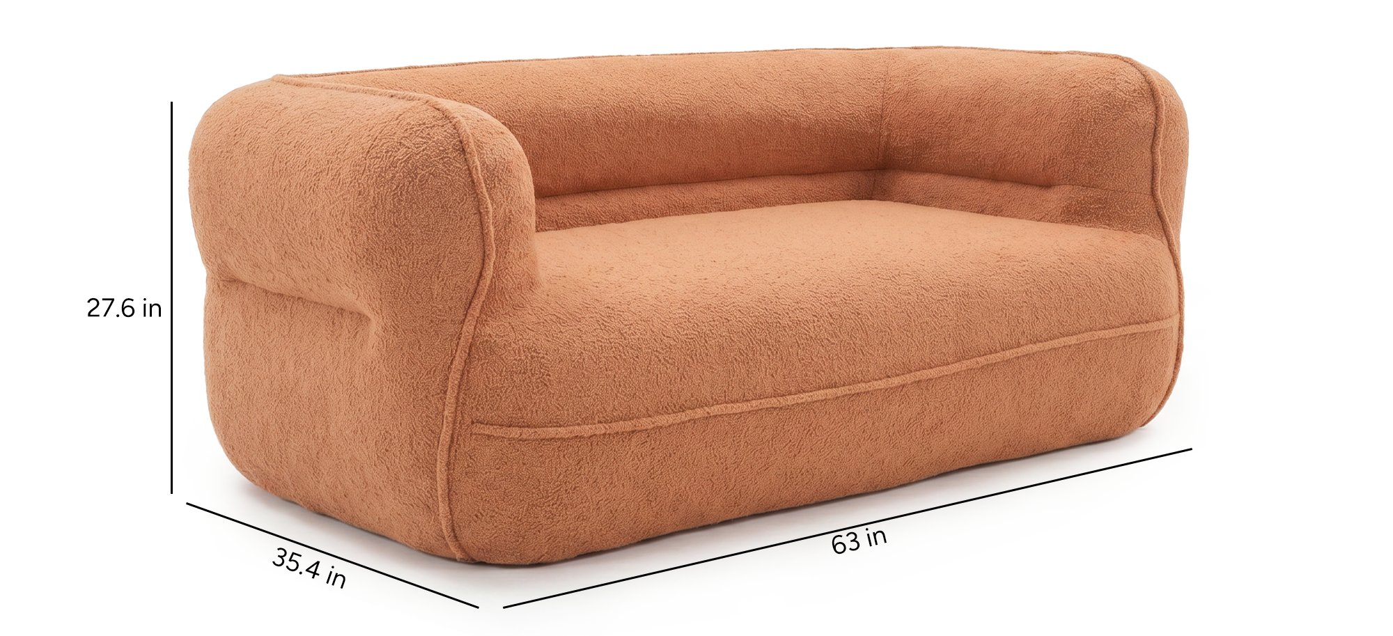 Noma Curved Lounge Loveseat