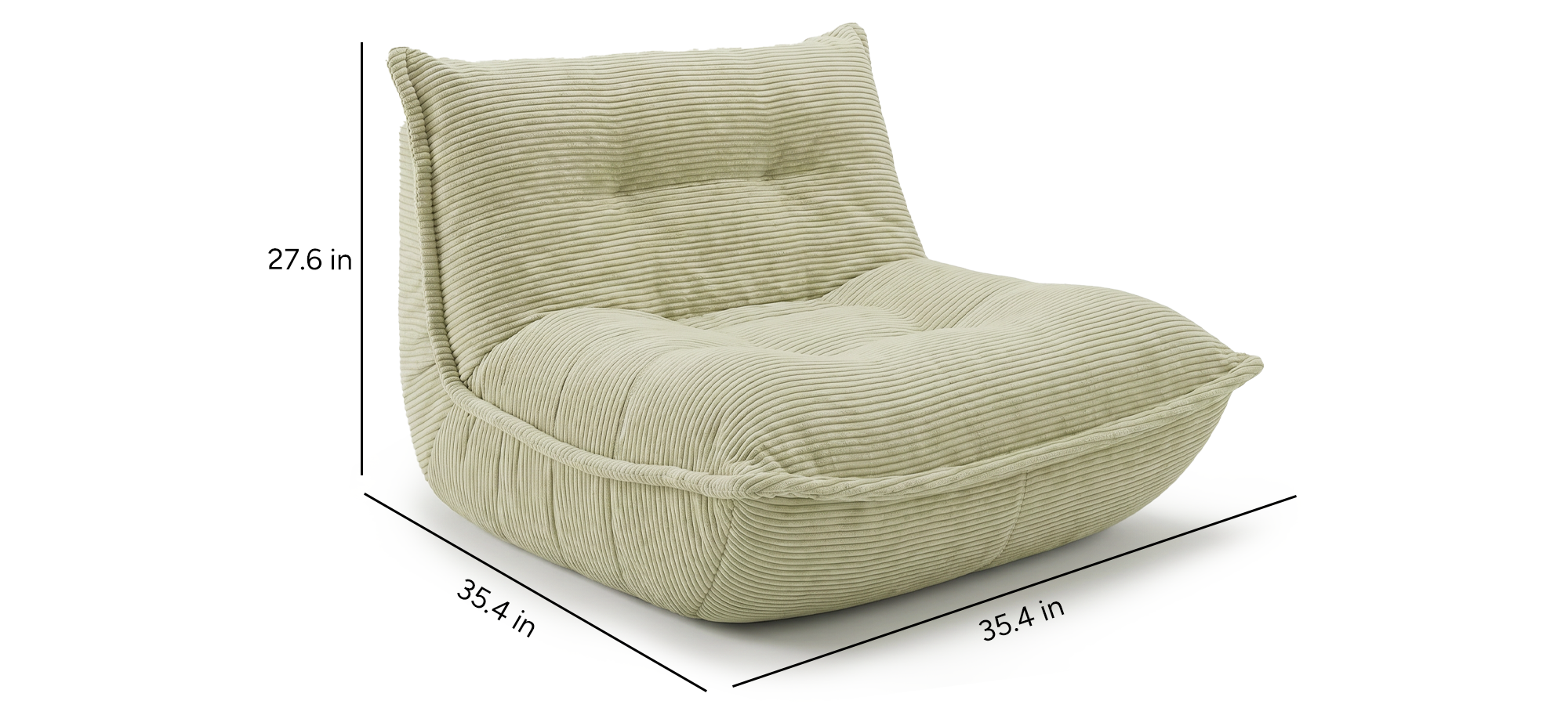 Lune Bouclé Lounge Chair
