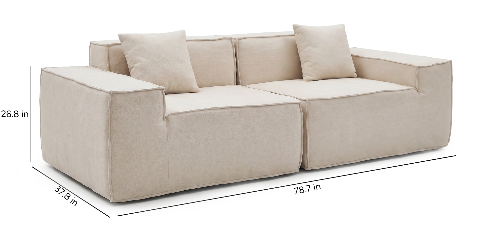 Kivo Modular Block Sectional Sofa