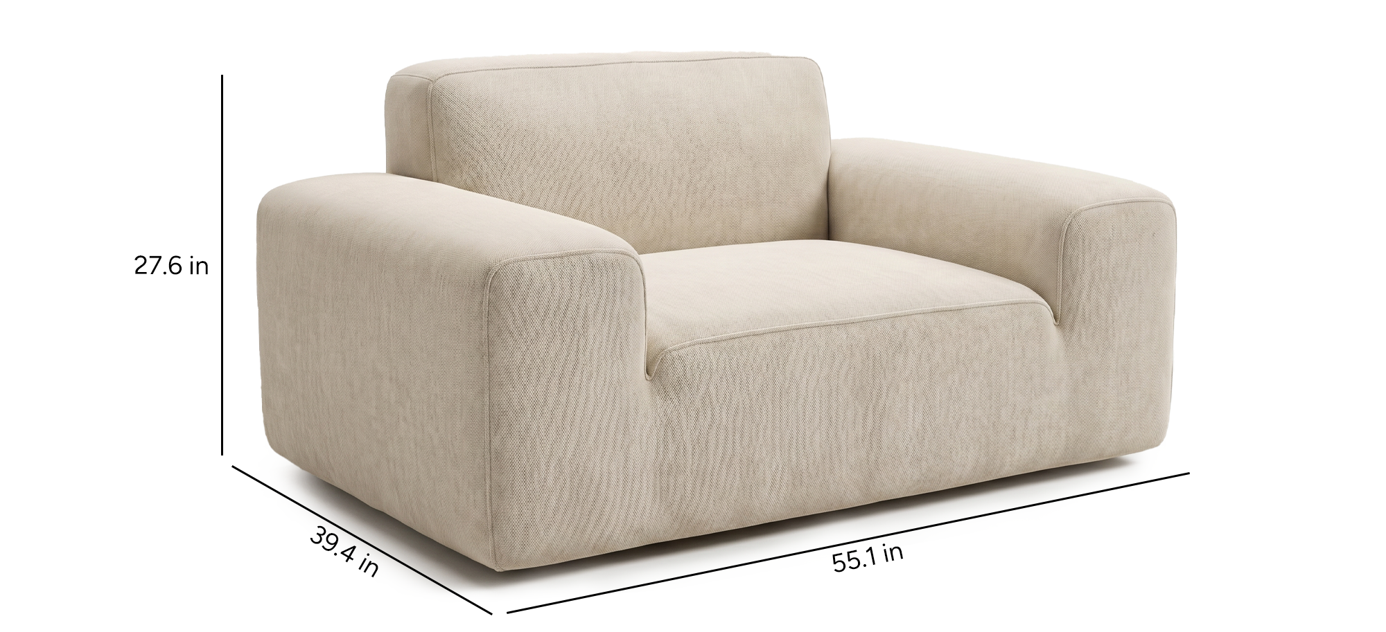 Tovo Wide Accent Chair