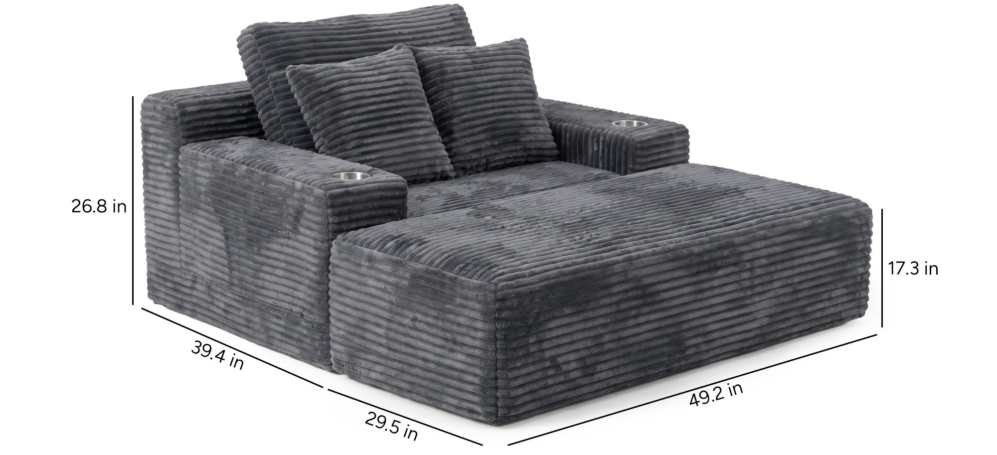 Lune Compact Chaise Lounge