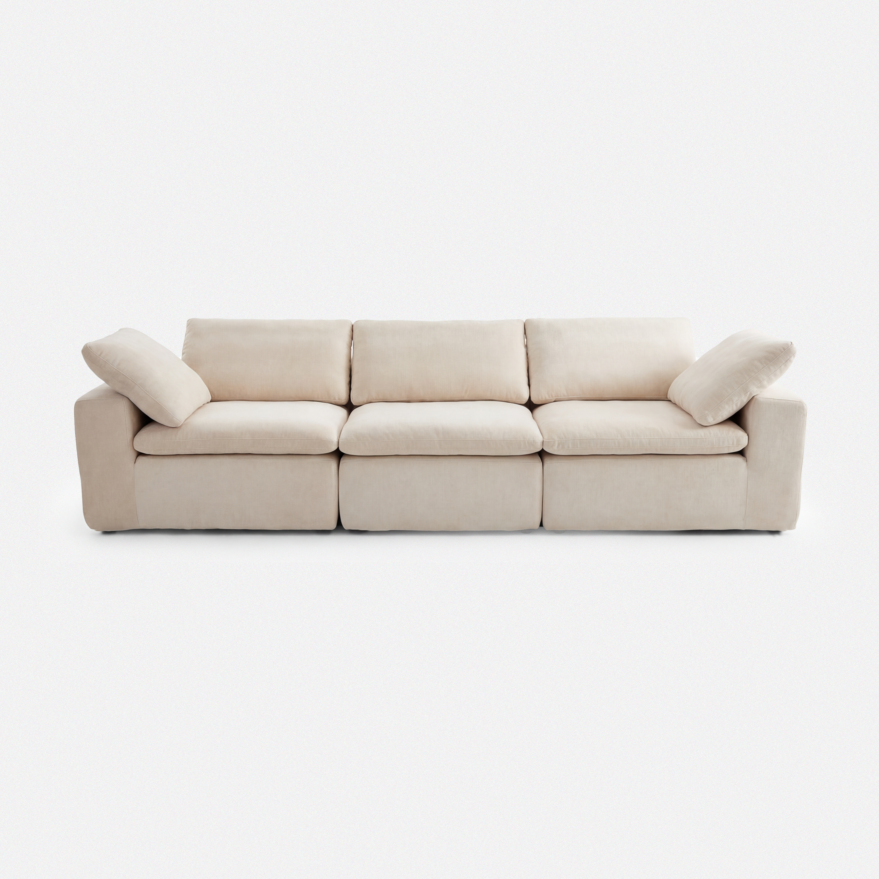 Aero Cream Wide-Arm Modular Sofa