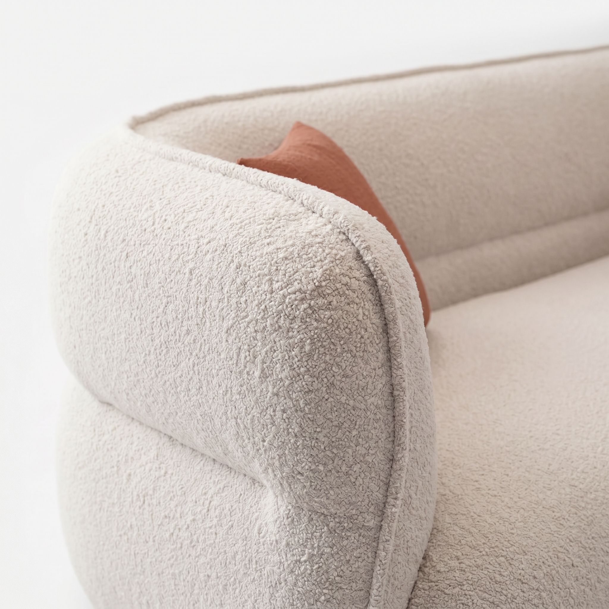 Lune Cream Modular Curved Sofa